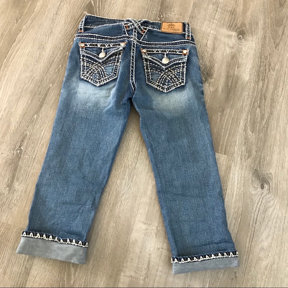 LA idol denim Capri jeans